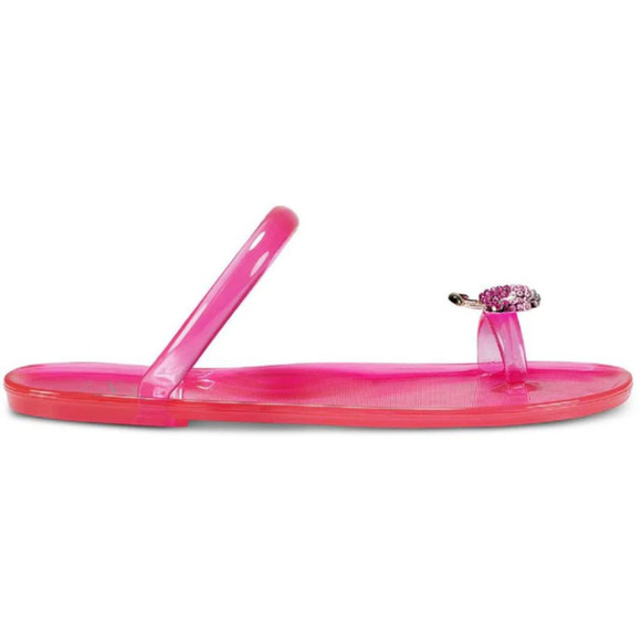 International Concepts Pink Cherry Embellished Jelly Sandals 90s' Size 7 NEW - Picture 3 of 5